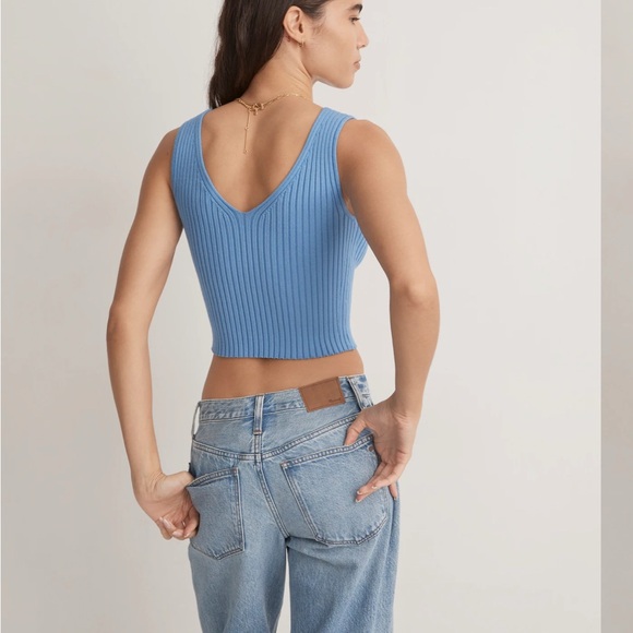 Madewell V-Neck Sweater Tank - Picture 3 of 7